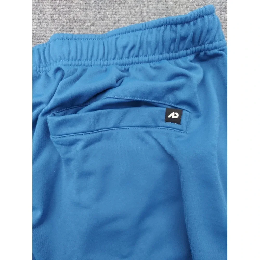 Vtg Nike The Athletic Dept Track Pants Mens XXL 2XL Blue Side Stripes Zip Ankle